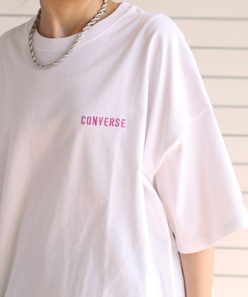 CONVERSE(コンバース)の「【CONVERSE ALLSTAR】ネオンカラーバックプリントTee(Tシャツ/カットソー・レディース・ホワイト/ブラック/ホワイト系その他/ブラック系その他・M)」の15枚目の写真