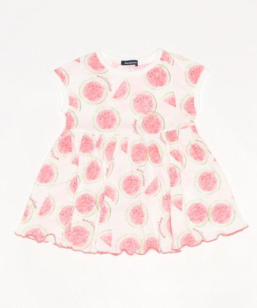 セール ｍ天竺フルーツ柄込ワンピース ワンピース Moujonjon ムージョンジョン のファッション通販 Zozotown