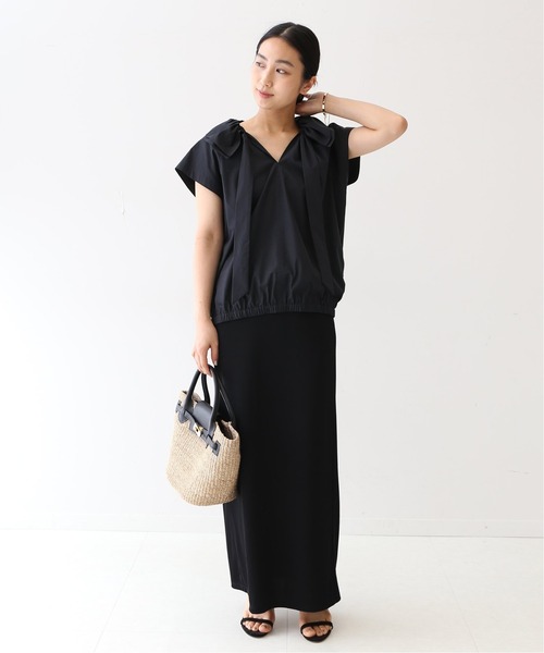 JOURNAL STANDARD - 【美品】ジャーナルスタンダードレサージュ ワイドカラーフレンチスリーブブラウス journal standard L'essage（ジャーナルスタンダードレサージュ