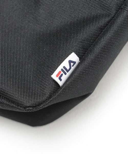 FILA(フィラ)の「FILA/フィラ バッグ ブランドロゴ刺繍 ダブルファスナー サコッシュ メッシュ ボックスロゴ ミニショルダー(ショルダーバッグ・メンズ・ブラック/ブラック×パープル/ブラック×レッド・FREE)」の7枚目の写真