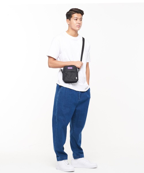 FILA(フィラ)の「FILA/フィラ バッグ ブランドロゴ刺繍 ダブルファスナー サコッシュ メッシュ ボックスロゴ ミニショルダー(ショルダーバッグ・メンズ・ブラック/ブラック×パープル/ブラック×レッド・FREE)」の22枚目の写真