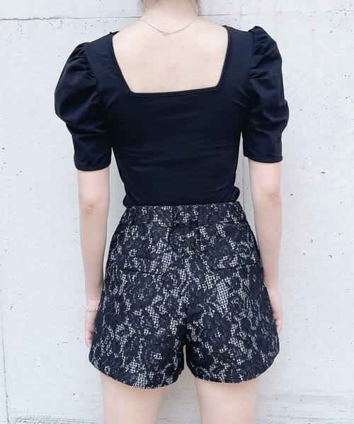 lilLilly（リルリリー）の「【再入荷】チャイナライク４wayトップス（Tシャツ/カットソー・レディース・ホワイト/ブラック/ミント/ピンク/ブルー/ブラック×ホワイト・FREE）」の17枚目の写真