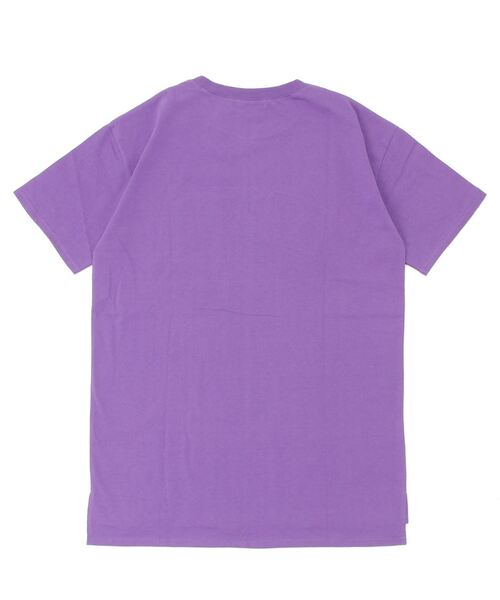 AVIREX（アヴィレックス）の「【WEB&DEPOT限定】COLLEGE LOGO ONE PIECE/ カレッジロゴワンピース（チュニック・レディース・パープル/グリーン/ホワイト・FREE）」の4枚目の写真