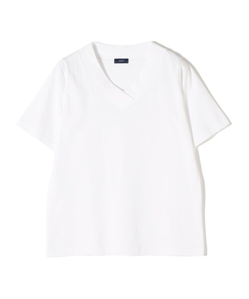 SHIPS（シップス）の「*バリエーションネックTEE◆（Tシャツ/カットソー・レディース・ホワイト/ブラック/ダークグリーン/グレー/グレー系/ダークグリーン系/ライトグリーン系/ライトグリーン/ホワイト系/ブラック系・ONE SIZE）」の13枚目の写真