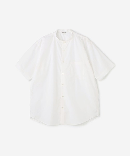Morris & Sons(モリスアンドサンズ)の「MORRIS & SONS | ロータスタイプライター バンドカラーシャツ MEN(シャツ/ブラウス・メンズ・ベージュ/ホワイト/チャコール・2/3/1)」の2枚目の写真