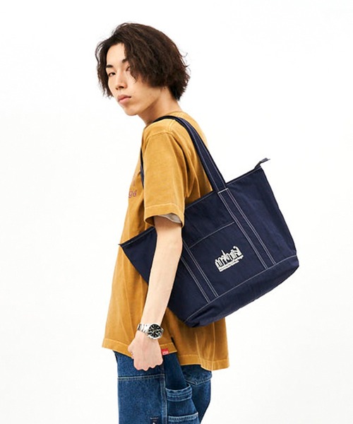 Manhattan Portage（マンハッタンポーテージ）の「Cherry Hill Tote Bag Old School（トートバッグ・メンズ・ブラック/ネイビー・MEDIUM）」の12枚目の写真