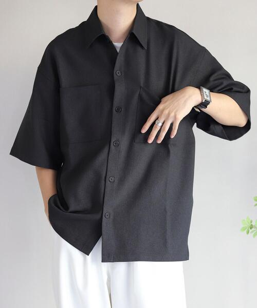 coen by Mr.SZK（コーエンバイミスタースズキ）の「オーバーサイズCPOシャツ【セットアップ対応】（シャツ/ブラウス・メンズ・ホワイト/ダークブラウン/ブラック/ダークグレー・M/XL/L/S）」の13枚目の写真