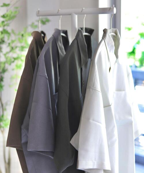 coen by Mr.SZK（コーエンバイミスタースズキ）の「オーバーサイズCPOシャツ【セットアップ対応】（シャツ/ブラウス・メンズ・ホワイト/ダークブラウン/ブラック/ダークグレー・M/XL/L/S）」の18枚目の写真