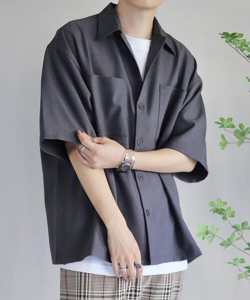 coen by Mr.SZK（コーエンバイミスタースズキ）の「オーバーサイズCPOシャツ【セットアップ対応】（シャツ/ブラウス・メンズ・ホワイト/ダークブラウン/ブラック/ダークグレー・M/XL/L/S）」の20枚目の写真