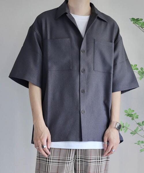 coen by Mr.SZK（コーエンバイミスタースズキ）の「オーバーサイズCPOシャツ【セットアップ対応】（シャツ/ブラウス・メンズ・ホワイト/ダークブラウン/ブラック/ダークグレー・M/XL/L/S）」の21枚目の写真