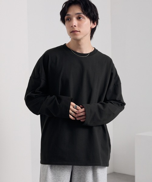 リラクシング ラスティックコットン オーバーサイズ ロンT MONO-MART