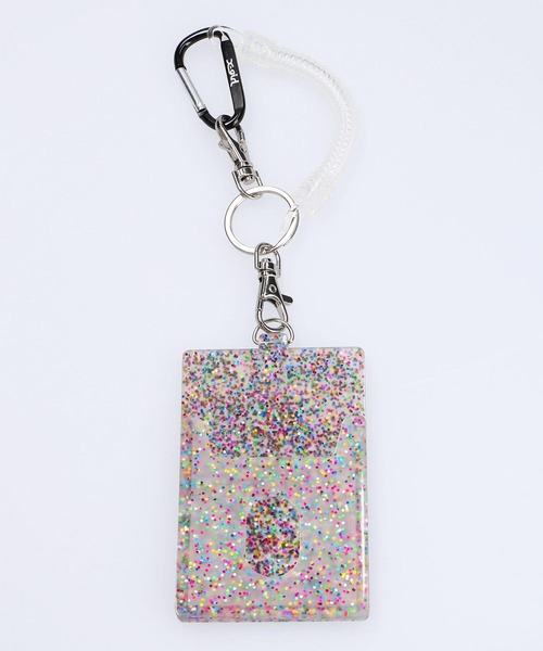 X-girl（エックスガール）の「MILLS LOGO RUBBER PASS CASE（パスケース・レディース・ブラック/マルチ/ライトグリーン・ONE SIZE）」の14枚目の写真