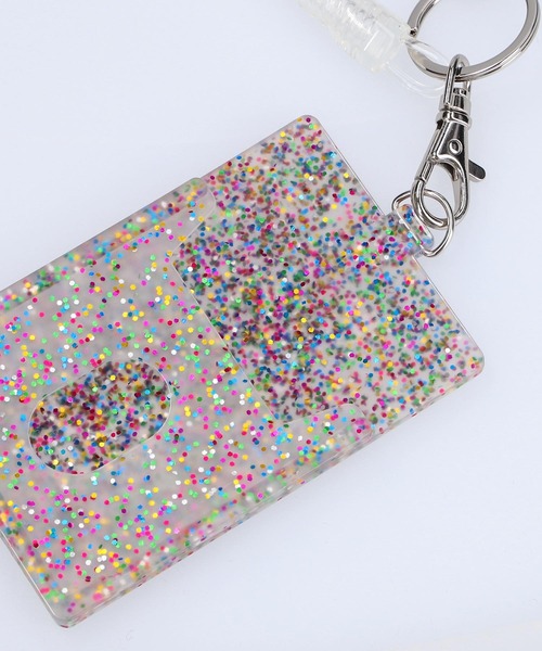 X-girl（エックスガール）の「MILLS LOGO RUBBER PASS CASE（パスケース・レディース・ブラック/マルチ/ライトグリーン・ONE SIZE）」の16枚目の写真