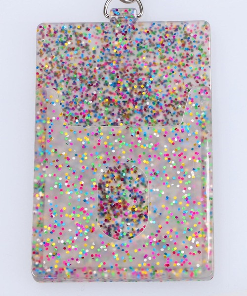 X-girl（エックスガール）の「MILLS LOGO RUBBER PASS CASE（パスケース・レディース・ブラック/マルチ/ライトグリーン・ONE SIZE）」の17枚目の写真