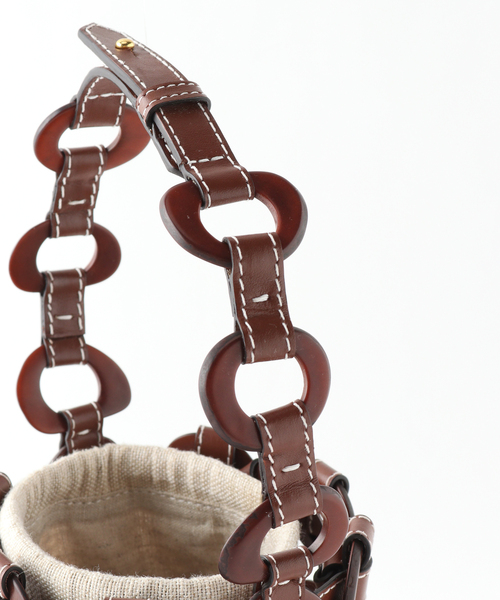 JOURNAL STANDARD（ジャーナルスタンダード）の「【BALLEN/バレン】 TAGUA BUCKET：バッグ（ハンドバッグ・レディース・ホワイト/ブラック/キャメル・FREE）」の22枚目の写真