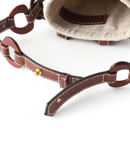 JOURNAL STANDARD（ジャーナルスタンダード）の「【BALLEN/バレン】 TAGUA BUCKET：バッグ（ハンドバッグ・レディース・ホワイト/ブラック/キャメル・FREE）」の12枚目の写真