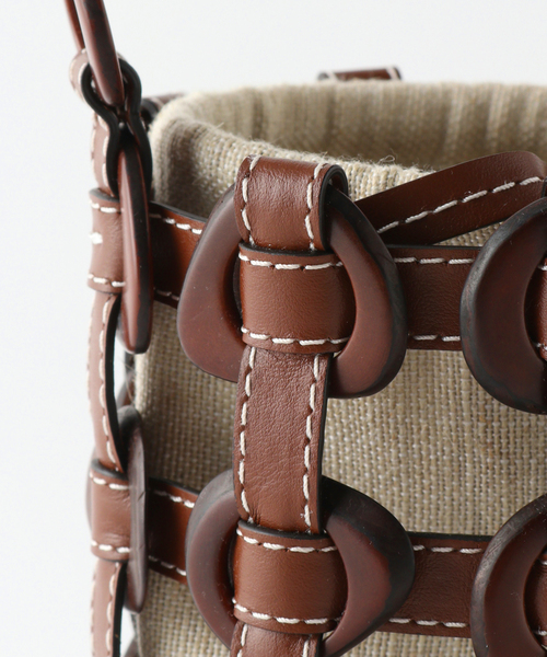 JOURNAL STANDARD（ジャーナルスタンダード）の「【BALLEN/バレン】 TAGUA BUCKET：バッグ（ハンドバッグ・レディース・ホワイト/ブラック/キャメル・FREE）」の6枚目の写真