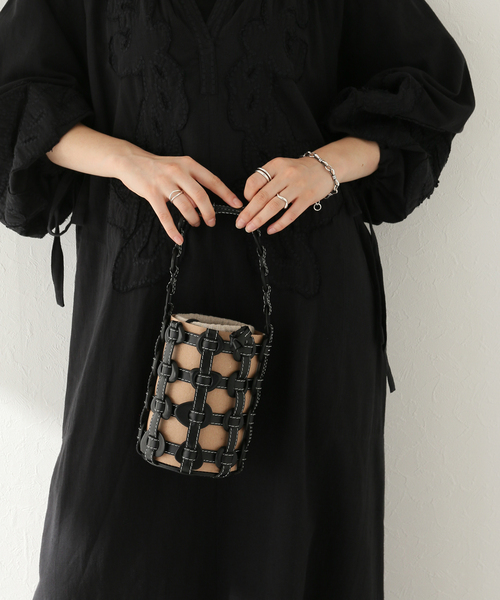JOURNAL STANDARD（ジャーナルスタンダード）の「【BALLEN/バレン】 TAGUA BUCKET：バッグ（ハンドバッグ・レディース・ホワイト/ブラック/キャメル・FREE）」の17枚目の写真
