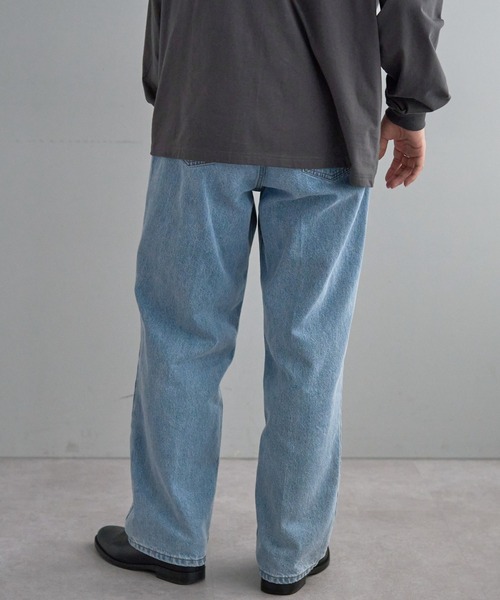 センタープレスデニムパンツの6枚目の写真