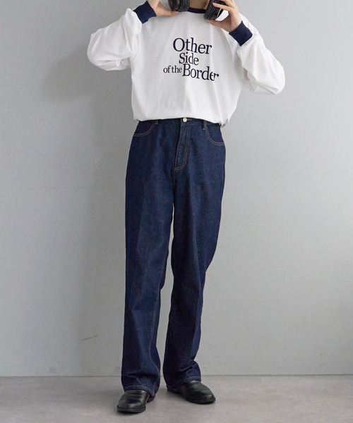 センタープレスデニムパンツの20枚目の写真