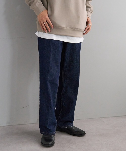 センタープレスデニムパンツの18枚目の写真