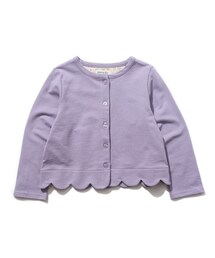 SHOO・LA・RUE | 【100-140cm】裾スカラップ裏毛カーディガン(カーディガン/ボレロ)