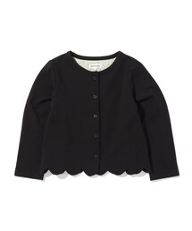 SHOO・LA・RUE（シューラルー）の「◆【100-140cm】裾スカラップ裏毛カーディガン（カーディガン/ボレロ）」