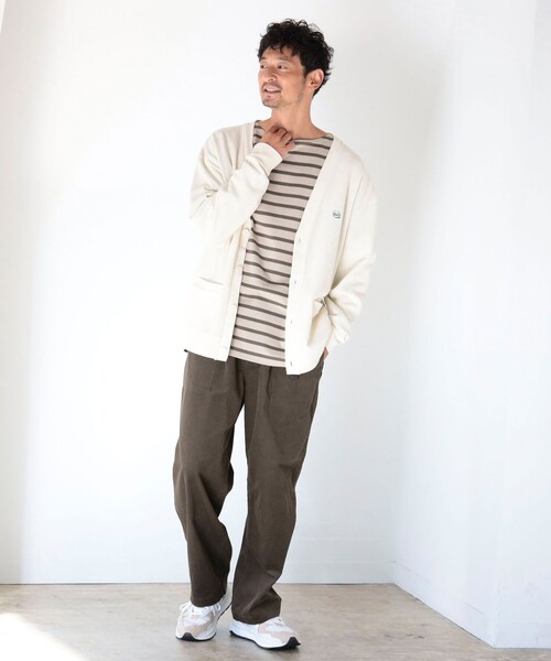 B:MING by BEAMS（ビーミングバイビームス）の「B:MING by BEAMS / タックフライス ワッペン カーディガン（カーディガン/ボレロ・メンズ・ブラック/サックスブルー/ホワイト系その他5・SMALL/MEDIUM/LARGE/X-LARGE）」の4枚目の写真