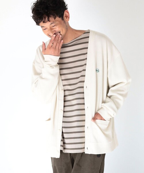 B:MING by BEAMS（ビーミングバイビームス）の「B:MING by BEAMS / タックフライス ワッペン カーディガン（カーディガン/ボレロ・メンズ・ブラック/サックスブルー/ホワイト系その他5・SMALL/MEDIUM/LARGE/X-LARGE）」の10枚目の写真