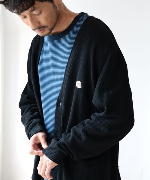 B:MING by BEAMS（ビーミングバイビームス）の「B:MING by BEAMS / タックフライス ワッペン カーディガン（カーディガン/ボレロ・メンズ・ブラック/サックスブルー/ホワイト系その他5・SMALL/MEDIUM/LARGE/X-LARGE）」の11枚目の写真