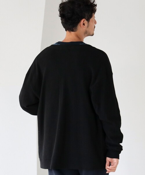 B:MING by BEAMS（ビーミングバイビームス）の「B:MING by BEAMS / タックフライス ワッペン カーディガン（カーディガン/ボレロ・メンズ・ブラック/サックスブルー/ホワイト系その他5・SMALL/MEDIUM/LARGE/X-LARGE）」の13枚目の写真