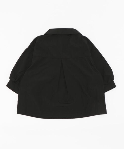 ehka sopo(エヘカソポ)の「パフスリーブ開襟シャツ(セットアップ可)(シャツ/ブラウス・レディース・グリーン/ブラウン/ブラック・フリ-)」の9枚目の写真