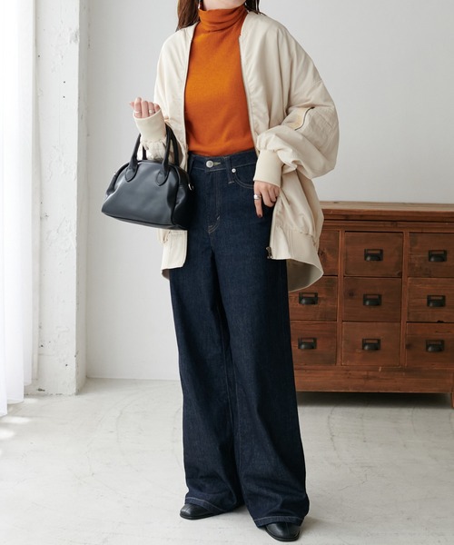 DISCOAT（ディスコート）の「ビッグMA1（MA-1・レディース・ホワイト系その他/ブラック/カーキ・FREE）」の18枚目の写真