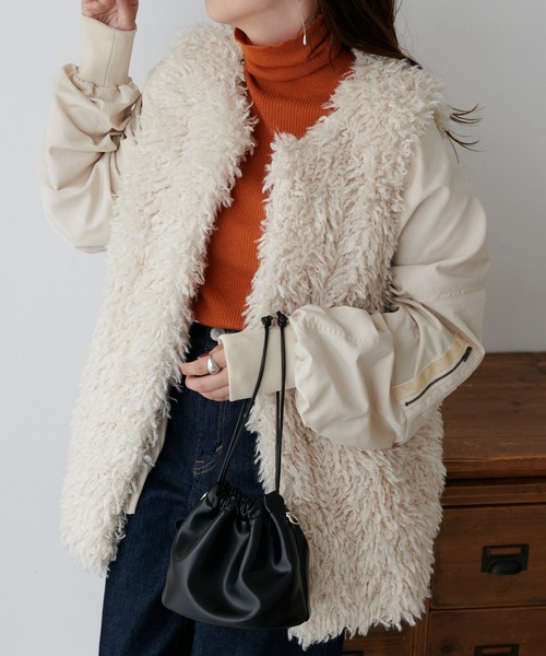 DISCOAT（ディスコート）の「ビッグMA1（MA-1・レディース・ホワイト系その他/ブラック/カーキ・FREE）」の12枚目の写真