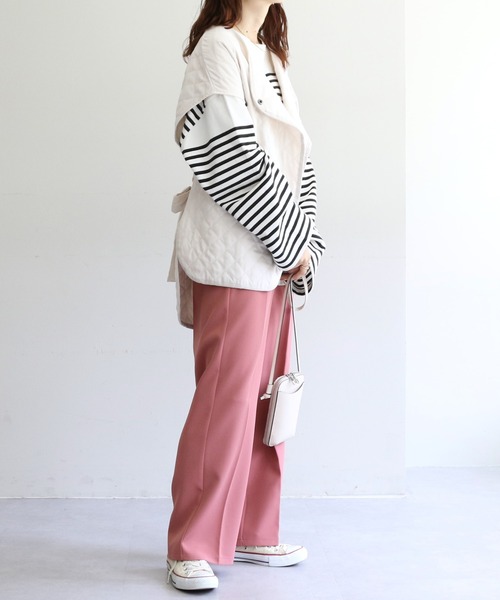 DISCOAT（ディスコート）の「キルティングベスト（ベスト・レディース・カーキ/ブラック/アイボリー・FREE）」の17枚目の写真