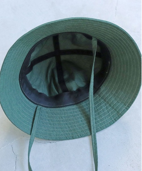 PAR ICI（パーリッシィ）の「コットンナイロンウェザー EDODAKIフィッシャーマンハット（ハット・レディース・グリーン/チャコールグレー・FREE）」の15枚目の写真