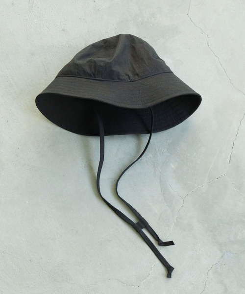 PAR ICI（パーリッシィ）の「コットンナイロンウェザー EDODAKIフィッシャーマンハット（ハット・レディース・グリーン/チャコールグレー・FREE）」の21枚目の写真