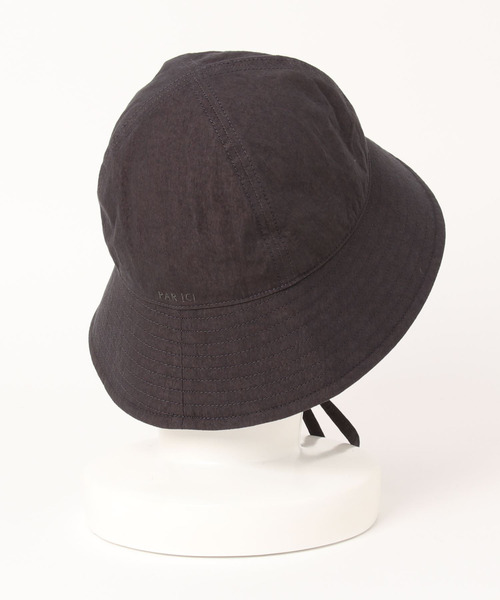 PAR ICI（パーリッシィ）の「コットンナイロンウェザー EDODAKIフィッシャーマンハット（ハット・レディース・グリーン/チャコールグレー・FREE）」の3枚目の写真