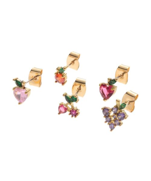 jouetie（ジュエティ）の「フルーツモチーフミニビジューピアス（ピアス（両耳用）・レディース・シルバー/ゴールド・FREE）」の2枚目の写真