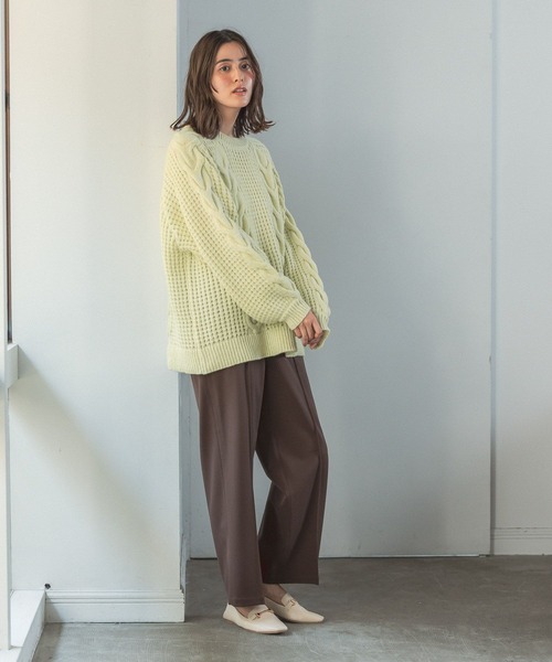 LEPSIM（レプシィム）の「【6つの嬉しい機能付き】ハタラク7DAYSストレートパンツ 2022冬　281814（スラックス・レディース・レッド/ブラック/ピンク/ブラウン/キナリ/イエロー/カーキ・MEDIUM/X-LARGE/X-SMALL/SMALL/LARGE）」の17枚目の写真