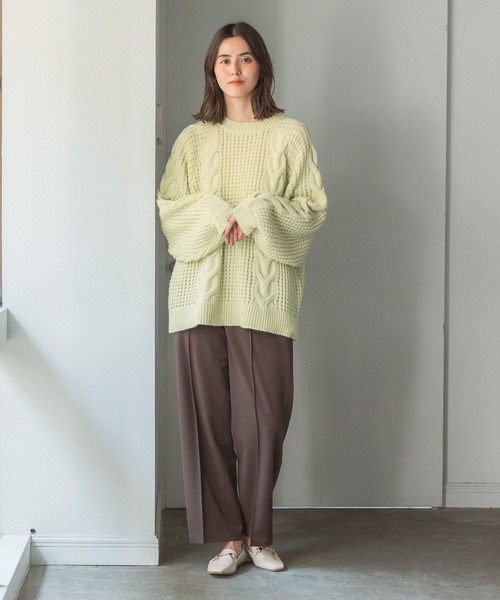 LEPSIM（レプシィム）の「【6つの嬉しい機能付き】ハタラク7DAYSストレートパンツ 2022冬　281814（スラックス・レディース・レッド/ブラック/ピンク/ブラウン/キナリ/イエロー/カーキ・MEDIUM/X-LARGE/X-SMALL/SMALL/LARGE）」の18枚目の写真