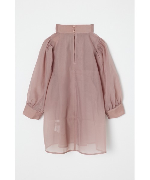 rienda(リエンダ)の「リボンネックシアートップス(Tシャツ/カットソー・レディース・ブラック/ベージュ/ピンク・FREE)」の15枚目の写真