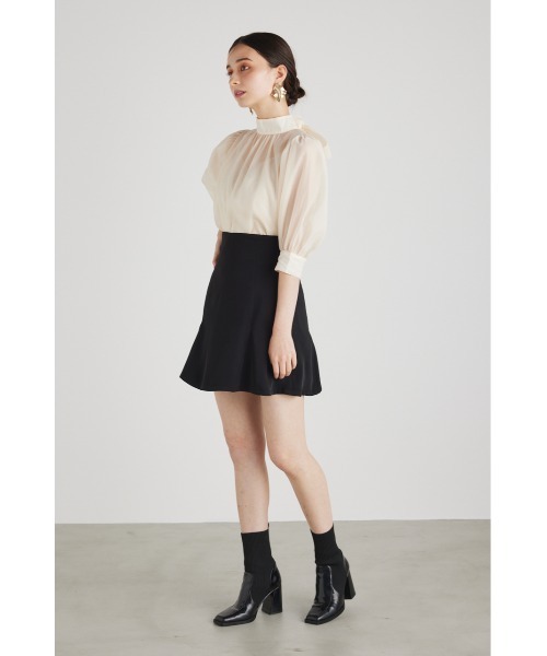 rienda(リエンダ)の「リボンネックシアートップス(Tシャツ/カットソー・レディース・ブラック/ベージュ/ピンク・FREE)」の17枚目の写真