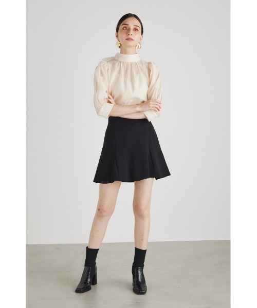 rienda(リエンダ)の「リボンネックシアートップス(Tシャツ/カットソー・レディース・ブラック/ベージュ/ピンク・FREE)」の18枚目の写真