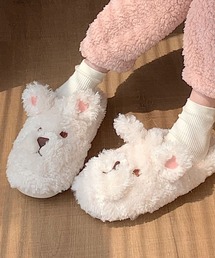 aimoha（アイモハ）の「子犬のフワフワモコモコぬいぐるみスリッパ（ルームシューズ/スリッパ）」