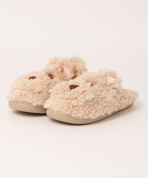 aimoha（アイモハ）の「子犬のフワフワモコモコぬいぐるみスリッパ（ルームシューズ/スリッパ・レディース・ホワイト/ベージュ/ダークグレー・23.0cm/24.0cm/25.0cm）」の9枚目の写真