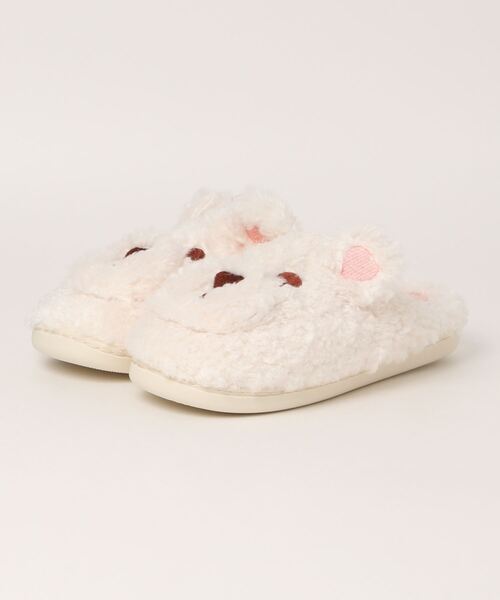 aimoha（アイモハ）の「子犬のフワフワモコモコぬいぐるみスリッパ（ルームシューズ/スリッパ・レディース・ホワイト/ベージュ/ダークグレー・23.0cm/24.0cm/25.0cm）」の7枚目の写真