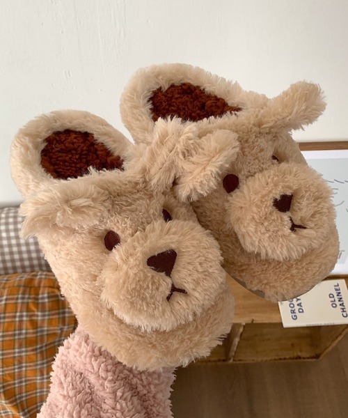 aimoha（アイモハ）の「子犬のフワフワモコモコぬいぐるみスリッパ（ルームシューズ/スリッパ・レディース・ホワイト/ベージュ/ダークグレー・23.0cm/24.0cm/25.0cm）」の11枚目の写真