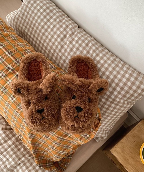 aimoha（アイモハ）の「子犬のフワフワモコモコぬいぐるみスリッパ（ルームシューズ/スリッパ・レディース・ホワイト/ベージュ/ダークグレー・23.0cm/24.0cm/25.0cm）」の17枚目の写真
