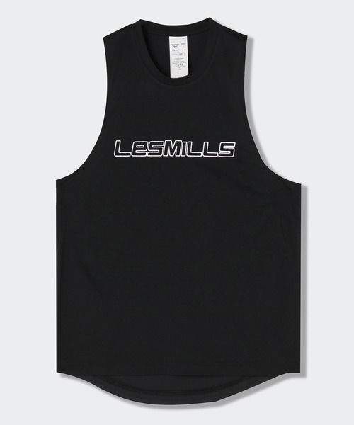 Reebok(リーボック)の「レズミルズR グラフィック タンク トップ / Les MillsR Graphic Tank Top(タンクトップ・メンズ・ブルー/レッド/ブラック・XXX-LARGE/MEDIUM/X-SMALL/X-LARGE)」の2枚目の写真